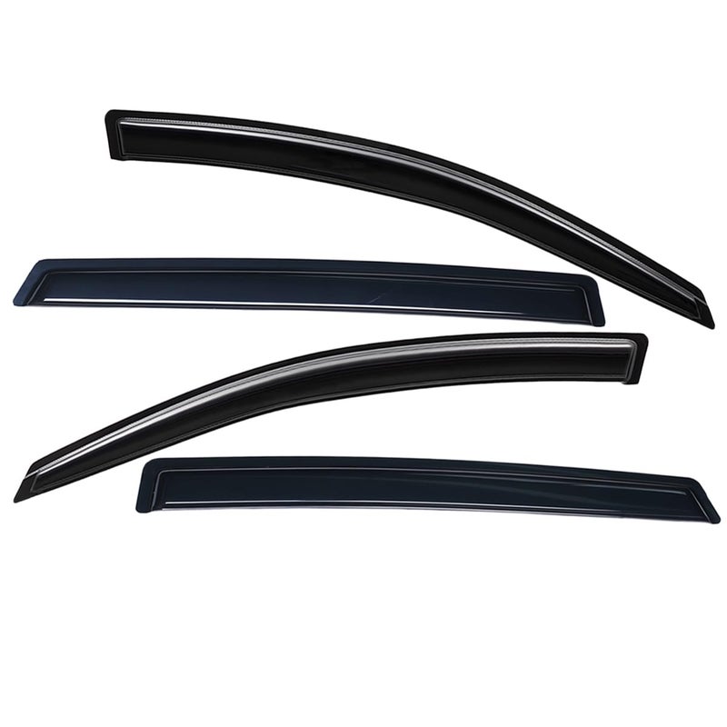 Lightronic واقي نافذة أوتوماتيكي خارجي ليتروينك شديد التحمل، يناسب هوندا بايلوت 2016-2022 (لا يشمل طراز تورينغ)، حماية من الأشعة فوق البنفسجية، واقي مطر، واقي ريح أصلي، تركيب بدون حفر، دخاني داكن، 4 قطع - Image 3